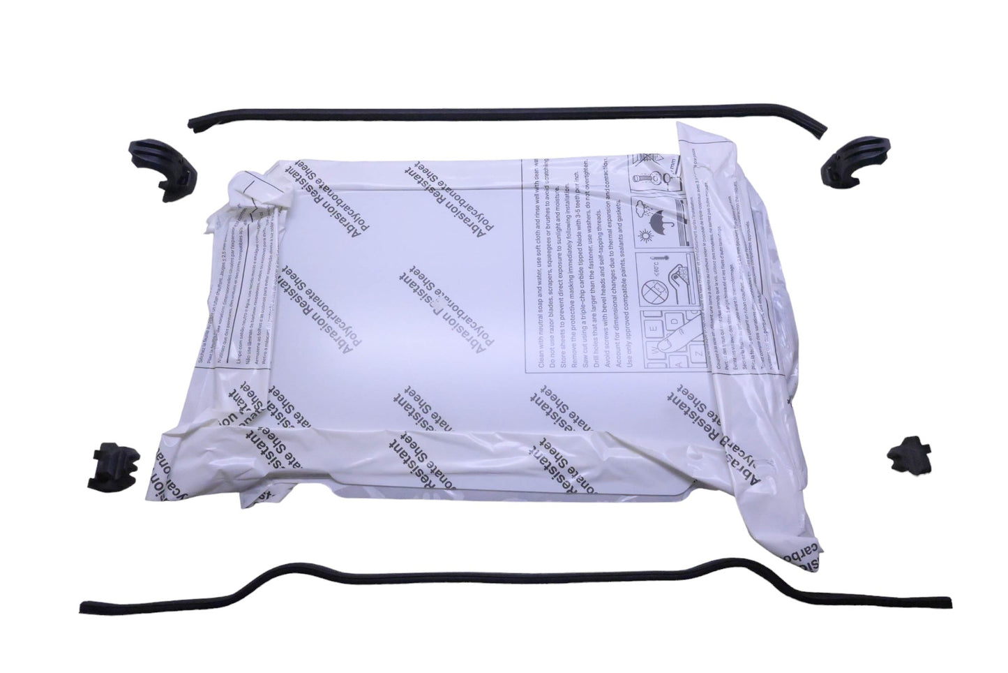 New OEM Polaris 2883110 Hard Coated Poly Lock & Ride Full Windshield NOS