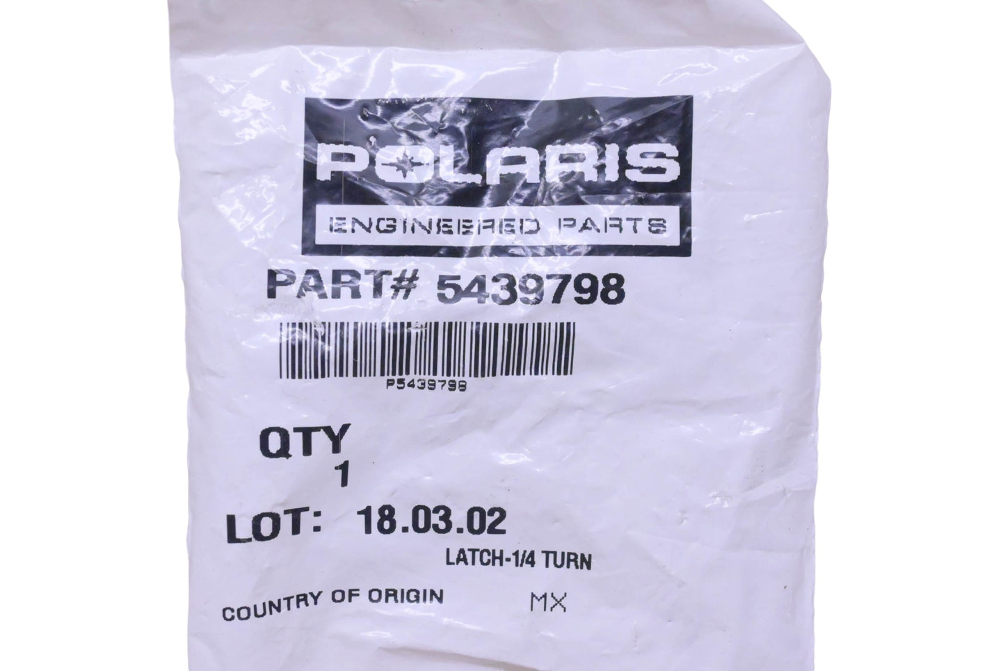 New OEM Polaris 5439798 1/4 Turn Hood Latch NOS