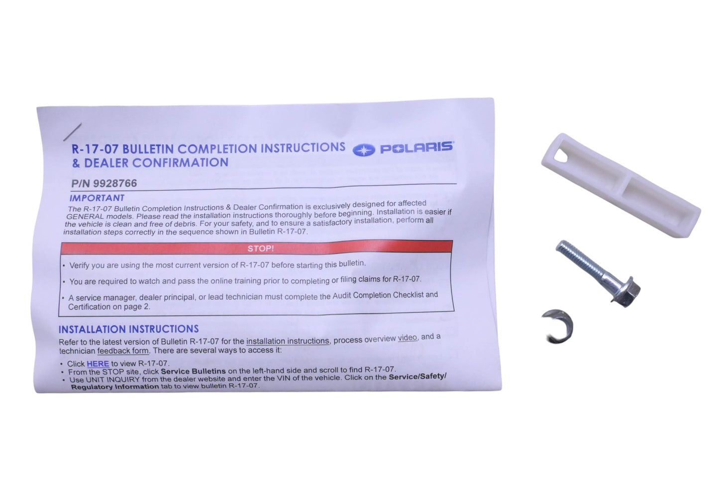 New OEM Polaris 2207626 Steering Service Kit NOS
