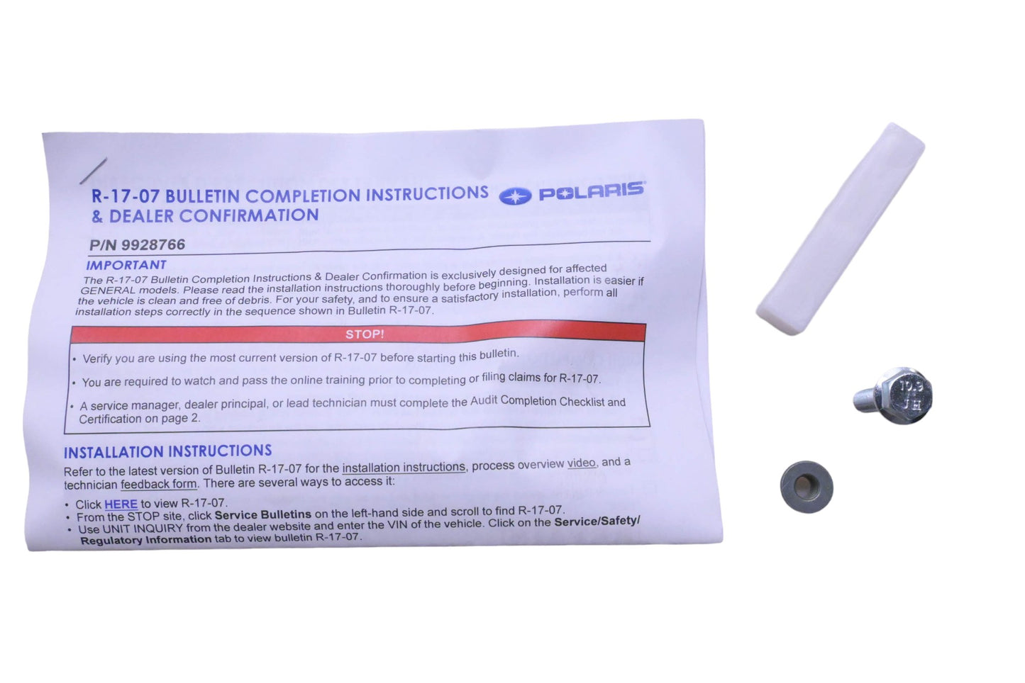 New OEM Polaris 2207626 Steering Service Kit NOS