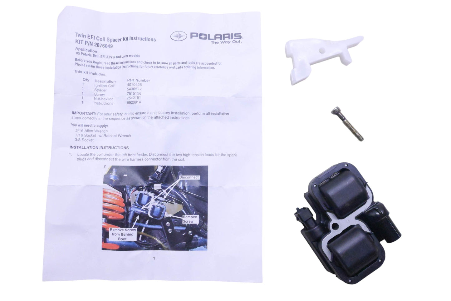 New OEM Polaris 2876049 Ignition Coil Kit NOS