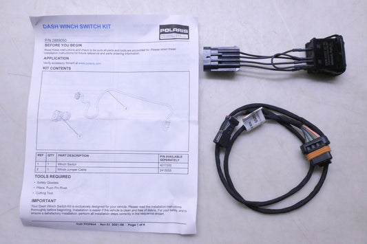 New OEM Polaris 2889050 Dash Winch Switch Kit NOS