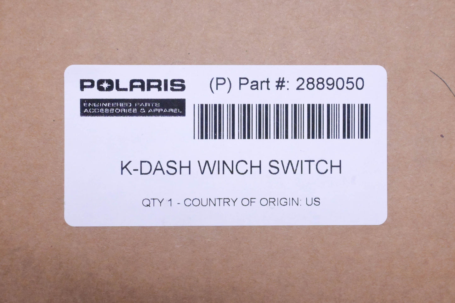 New OEM Polaris 2889050 Dash Winch Switch Kit NOS
