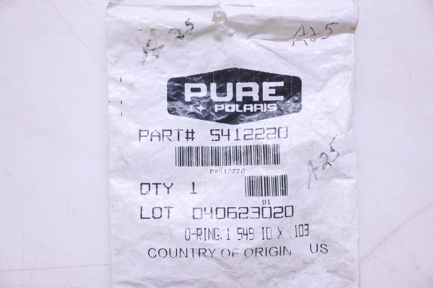 New OEM Polaris 5412220 O-Ring NOS