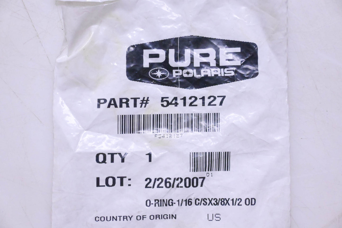 New OEM Polaris 5412127 O-Ring NOS