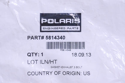 New OEM Polaris 5814340 Exhaust Gasket NOS