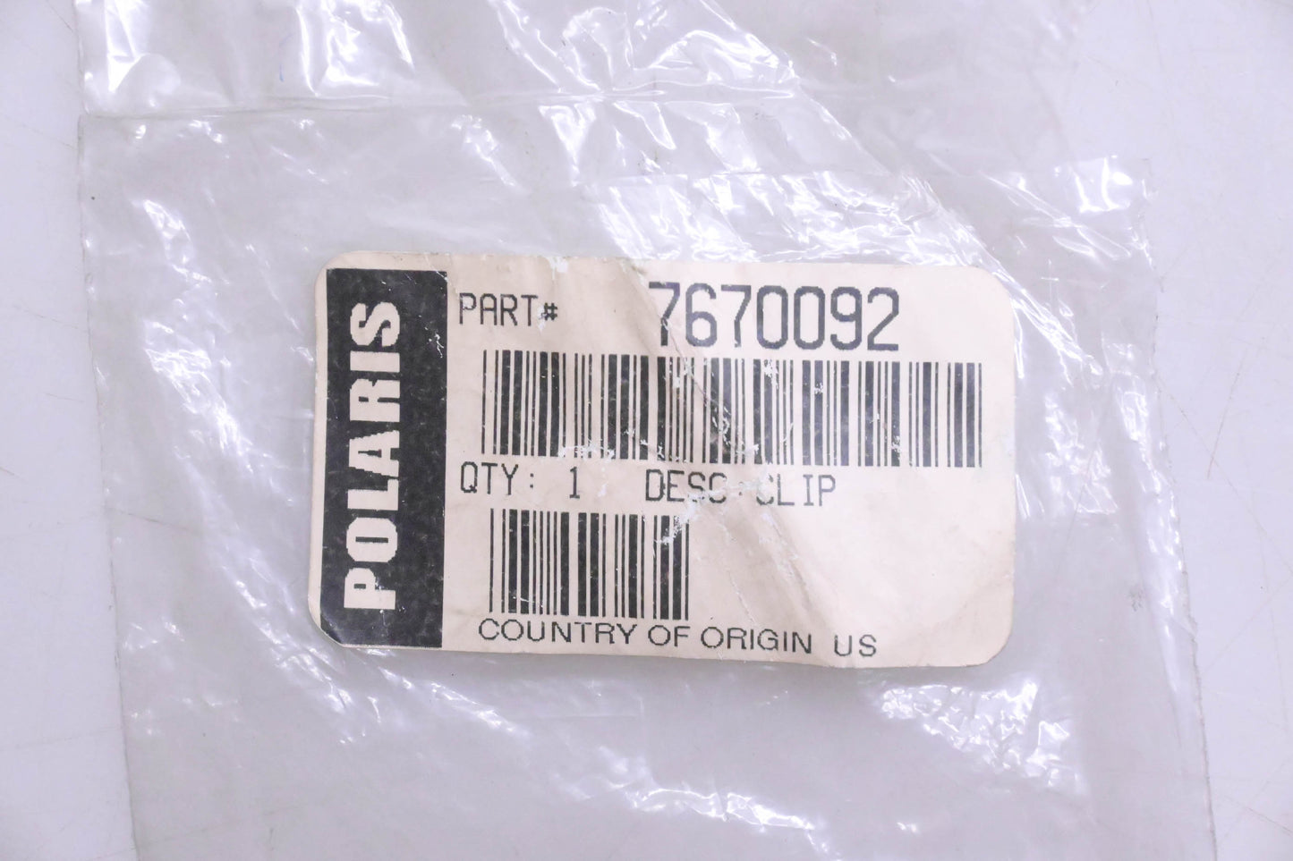 New OEM Polaris 7670092 Drive Shaft Circlip NOS