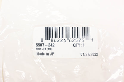 New OEM Arctic Cat 5507-242 Main Jet #108 NOS