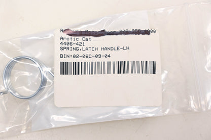 New OEM Arctic Cat 4406-421 Lefthand Handle Latch Spring NOS