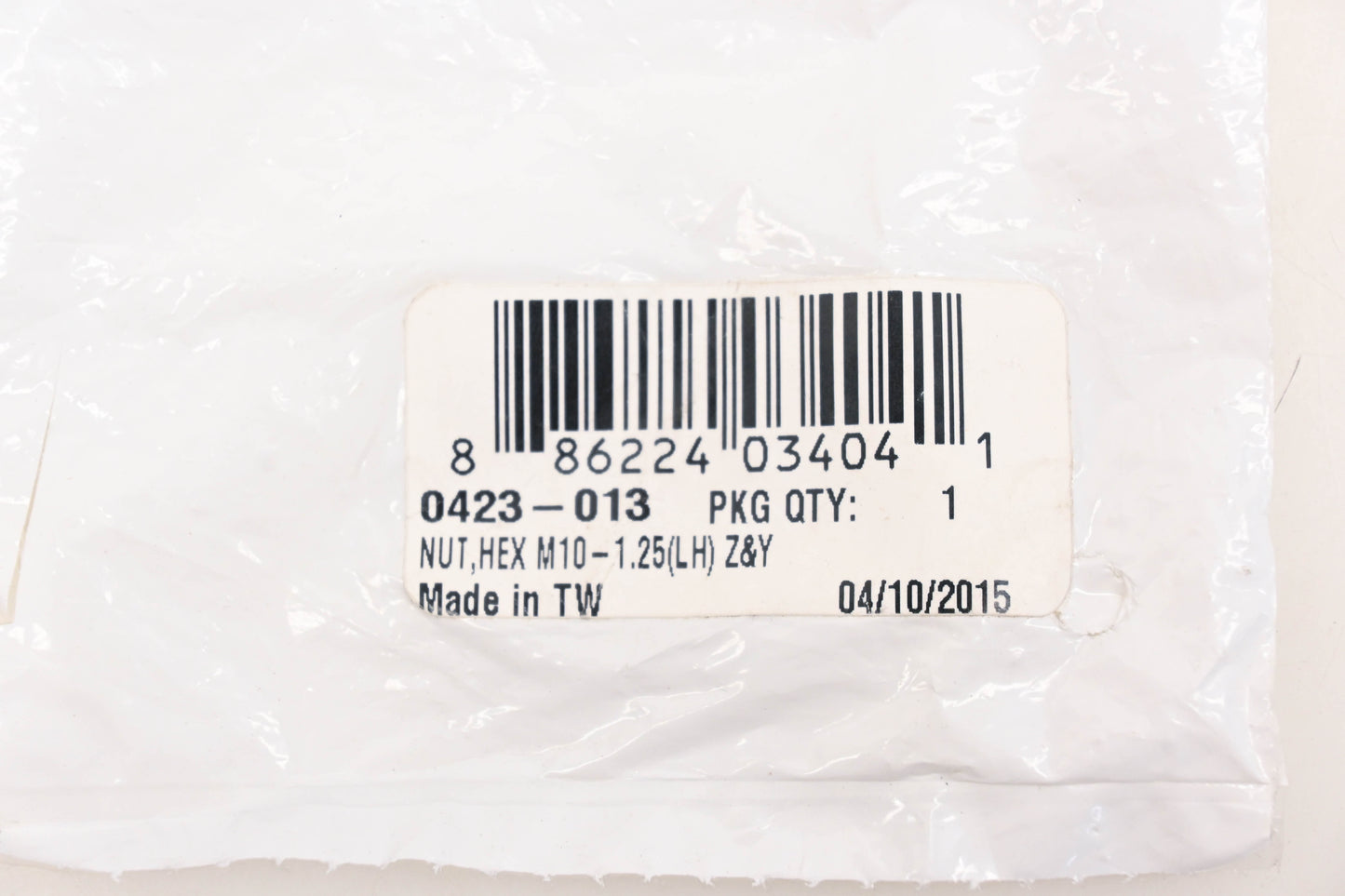 New OEM Arctic Cat 0423-013 Lefthand Thread M10-1.25 Nut NOS