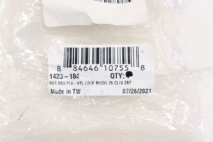 New OEM Arctic Cat 1423-184 Hex Flange Nylon Lock Nuts Qty 2 NOS
