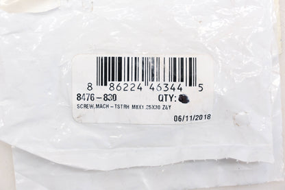 New OEM Arctic Cat 8476-830 Machine Screws Qty 2 NOS