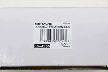 FirePower 56-4255 Black Universal 12v Horn NOS