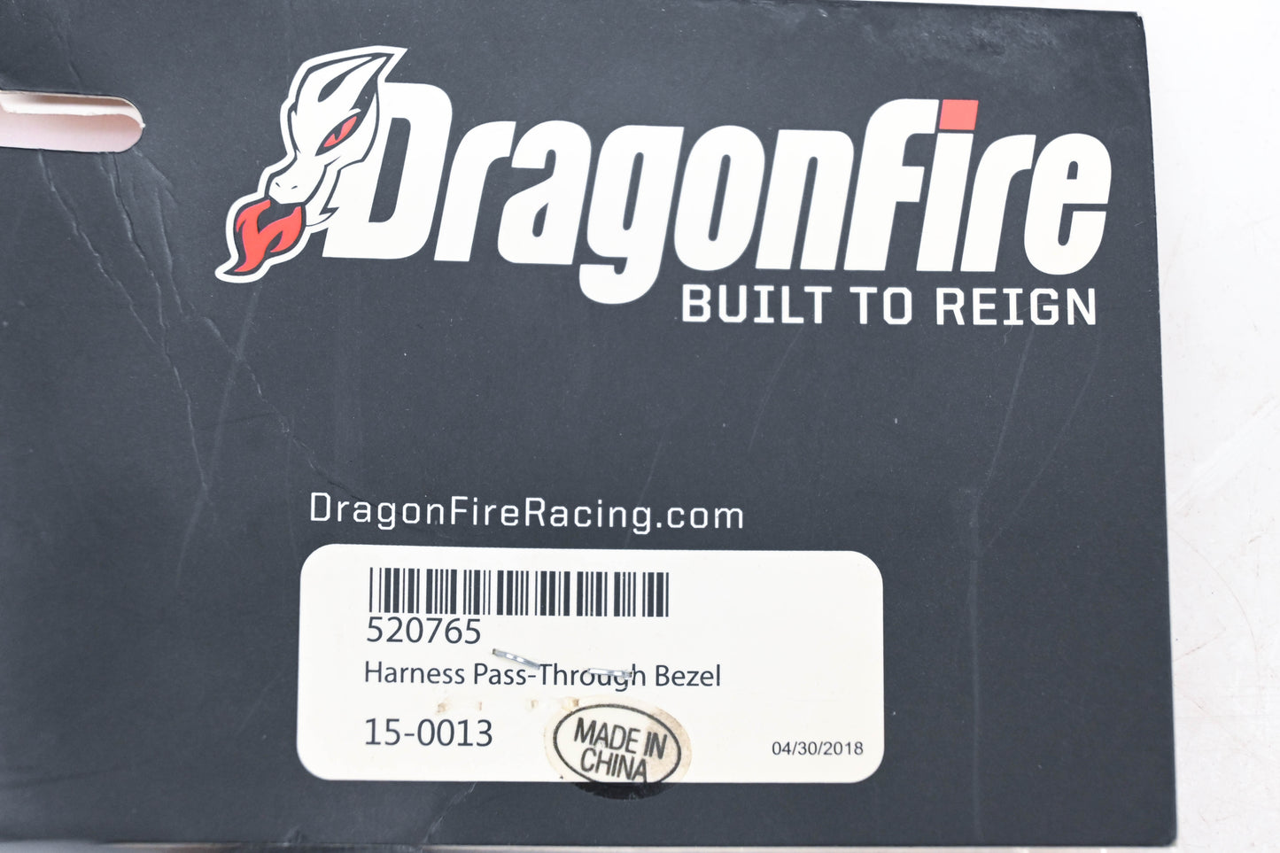 Dragonfire 520765, 15-0013 Harness Pass Thru Bezel Kit NOS