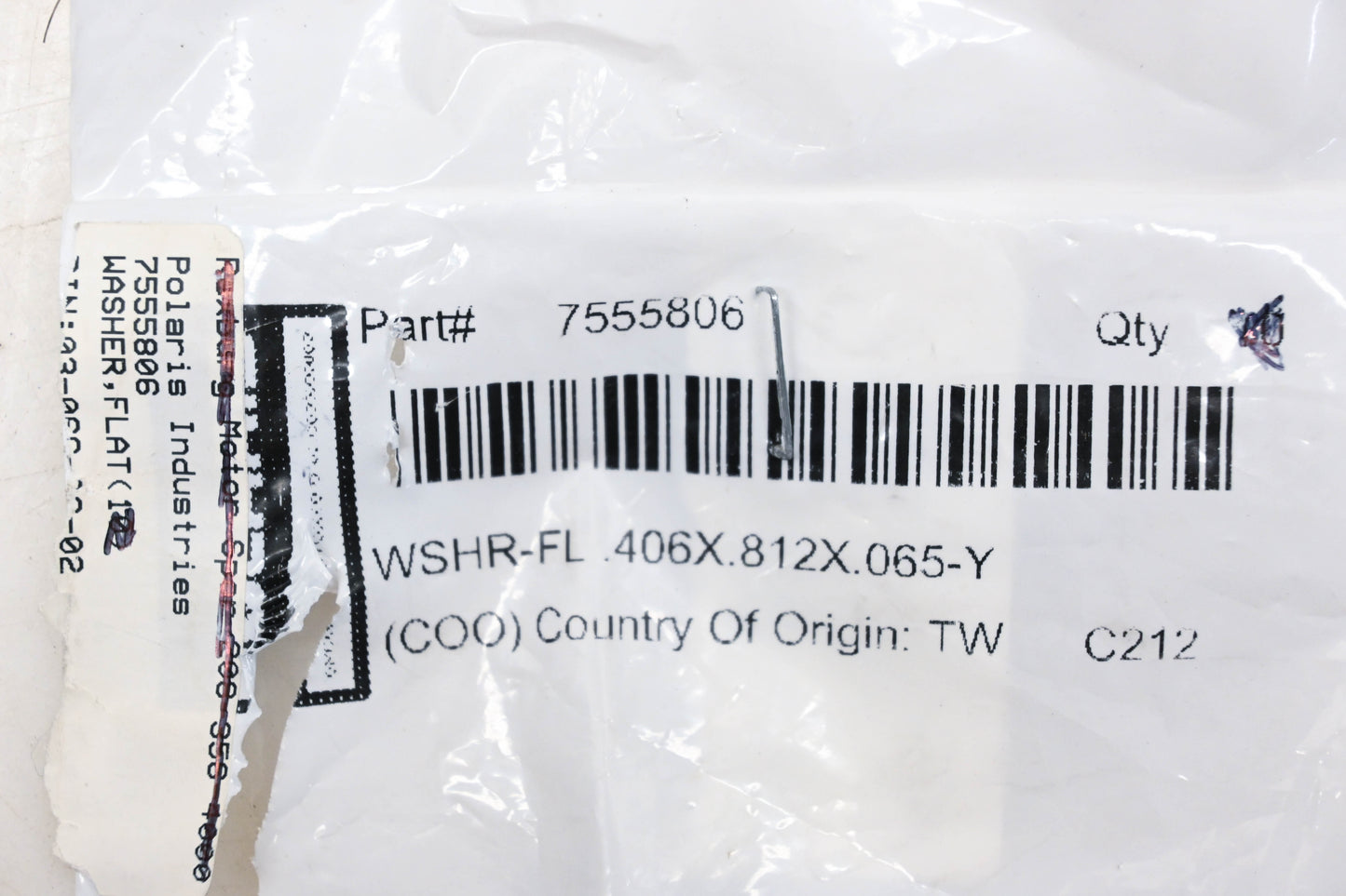 New OEM Polaris 7555806 Flat Washers Qty 2 NOS