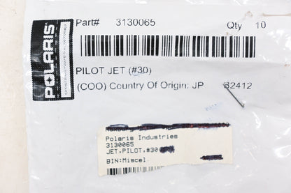 New OEM Polaris 3130065 Pilot Jet #30 NOS