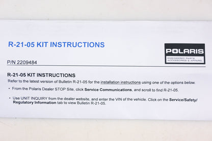 New OEM Polaris 2209484 Brake Pedal Bracket Kit NOS