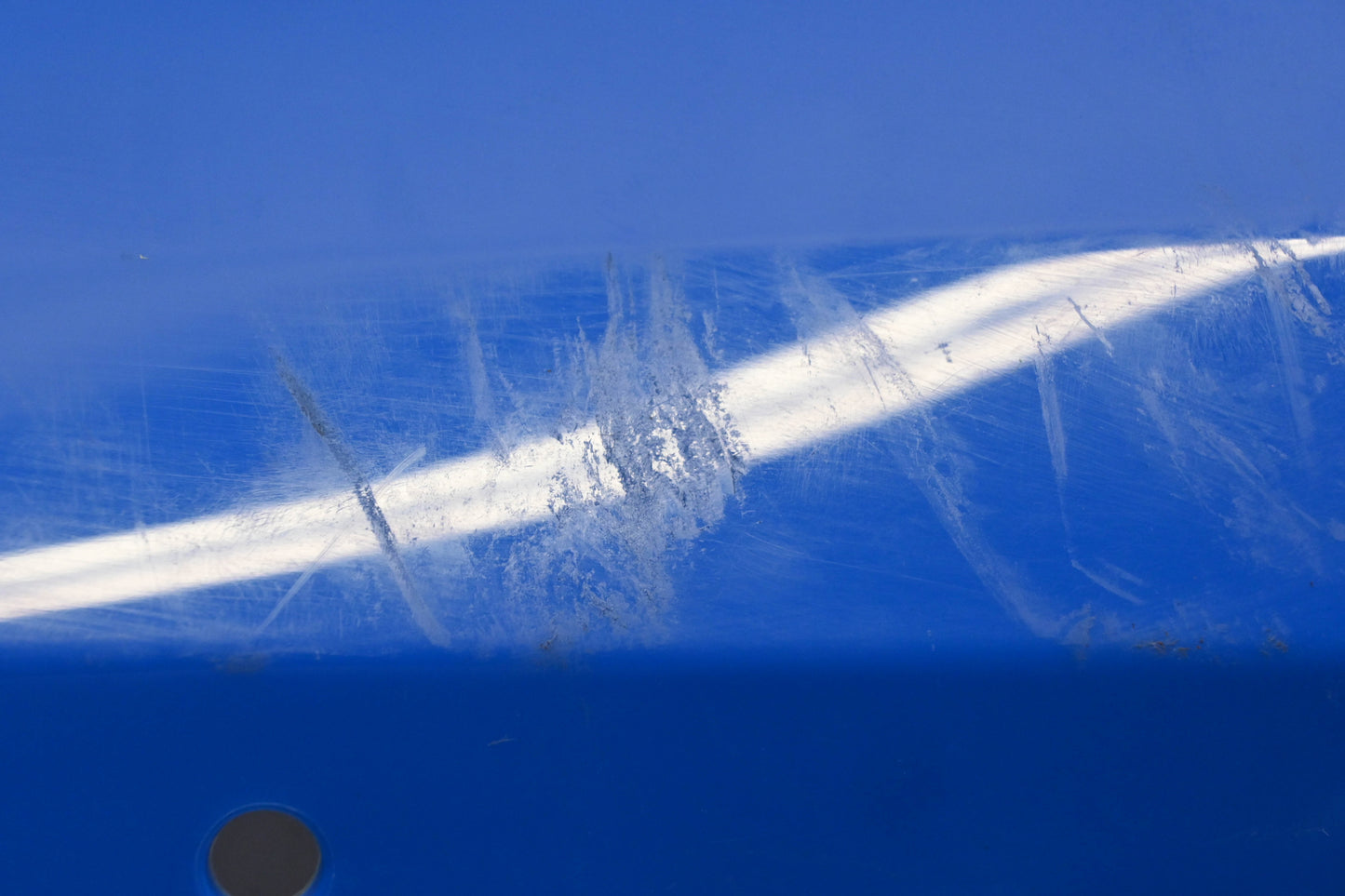 New OEM Kawasaki 35023-0453-40D Blue Rear Left Fender Cover Panel NOS