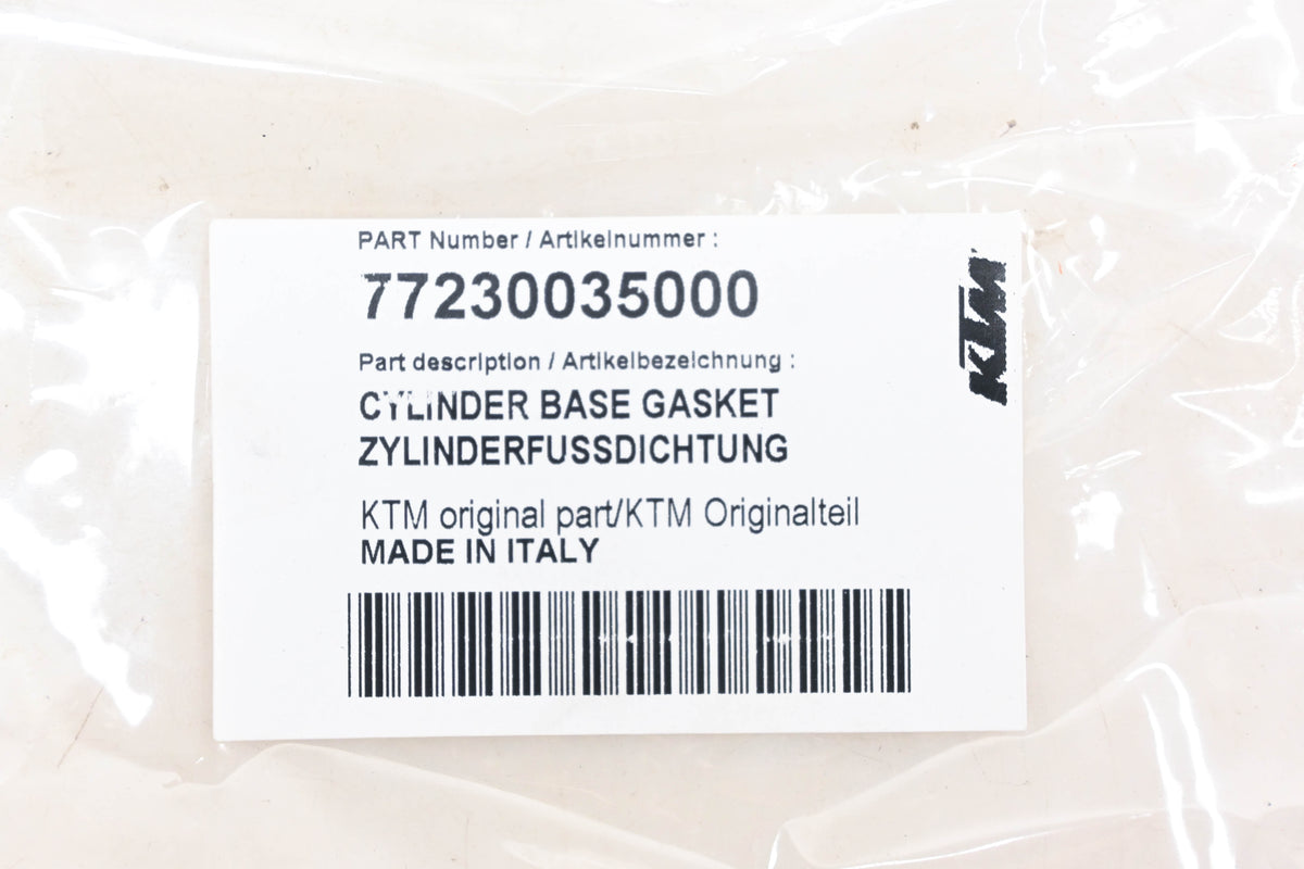 New OEM KTM 77230035000 Cylinder Base Gasket NOS