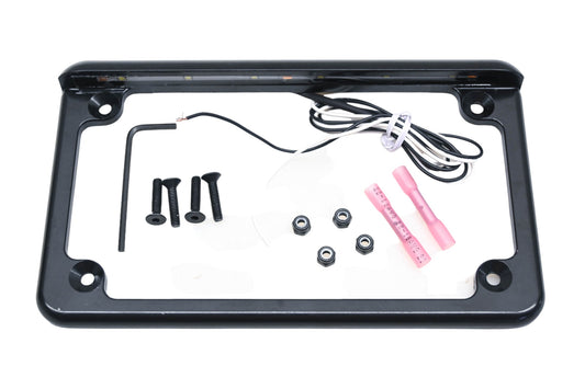 Radiantz 8202-52 Black 6" Frame LED License Plate Kit NOS