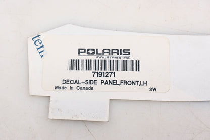 New OEM Polaris 7191271 Left Front Side Panel Decal NOS