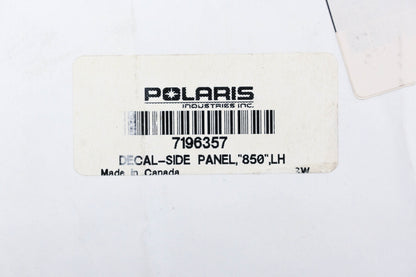New OEM Polaris 7196357 Lefthand Side Panel 850 Decal NOS