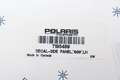 New OEM Polaris 7185489 Lefthand Side Panel 800 Decal NOS
