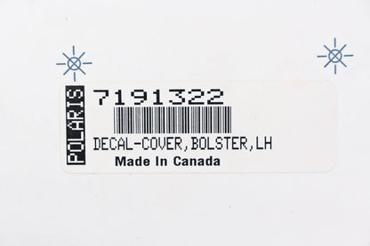 New OEM Polaris 7191322 Lefthand Bolster Cover Decal NOS