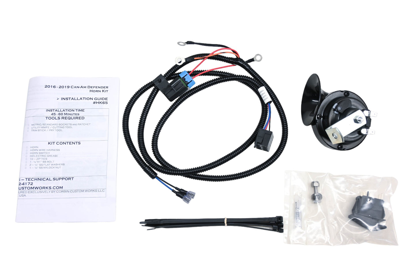 Corbin HK65, HK-65 2016-19 Can-Am Maverick Horn Kit NOS