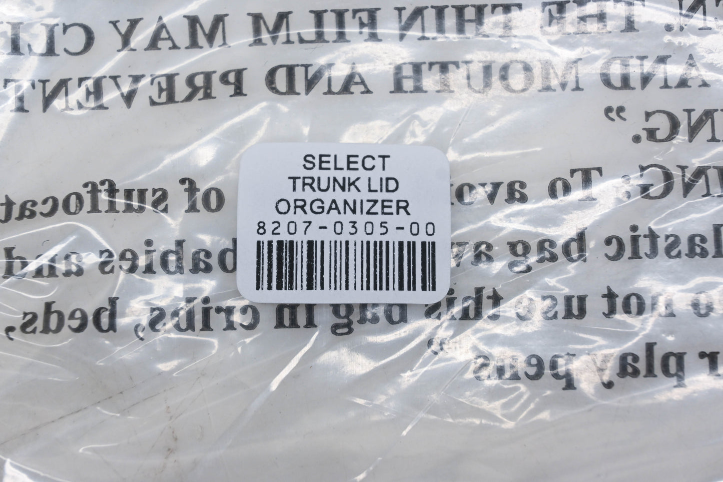 Tourmaster 8207-0305-00 Trunk Lid Organizer NOS