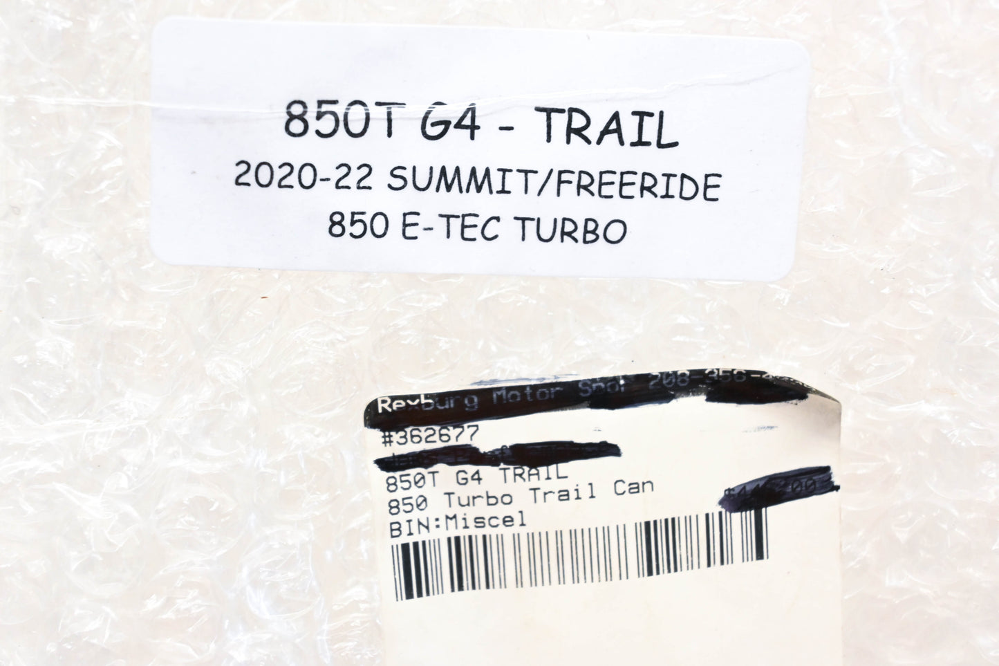 Jaws Performance 850TG4TRAIL 2020-22 Summit/Freeride G4 850 E-Tec Turbo Muffler Kit NOS