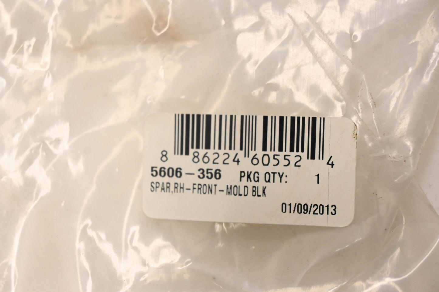 New OEM Arctic Cat 5606-356 Black Front Right Spar Moulding Panel NOS