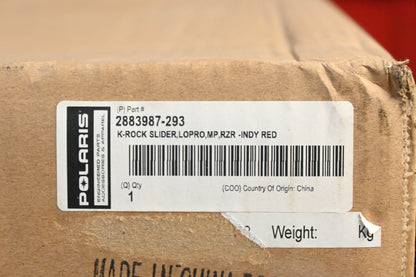 New OEM Polaris 2883987-293 Indy Red K-Rock Slider Lopro MP Panel Kit NOS