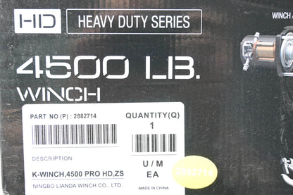 New OEM Polaris 2882714 Heavy Duty 4500lb Winch Kit NOS