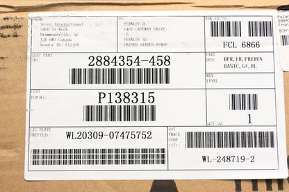 New OEM Polaris 2884354-458 Black Front Bumper Kit NOS