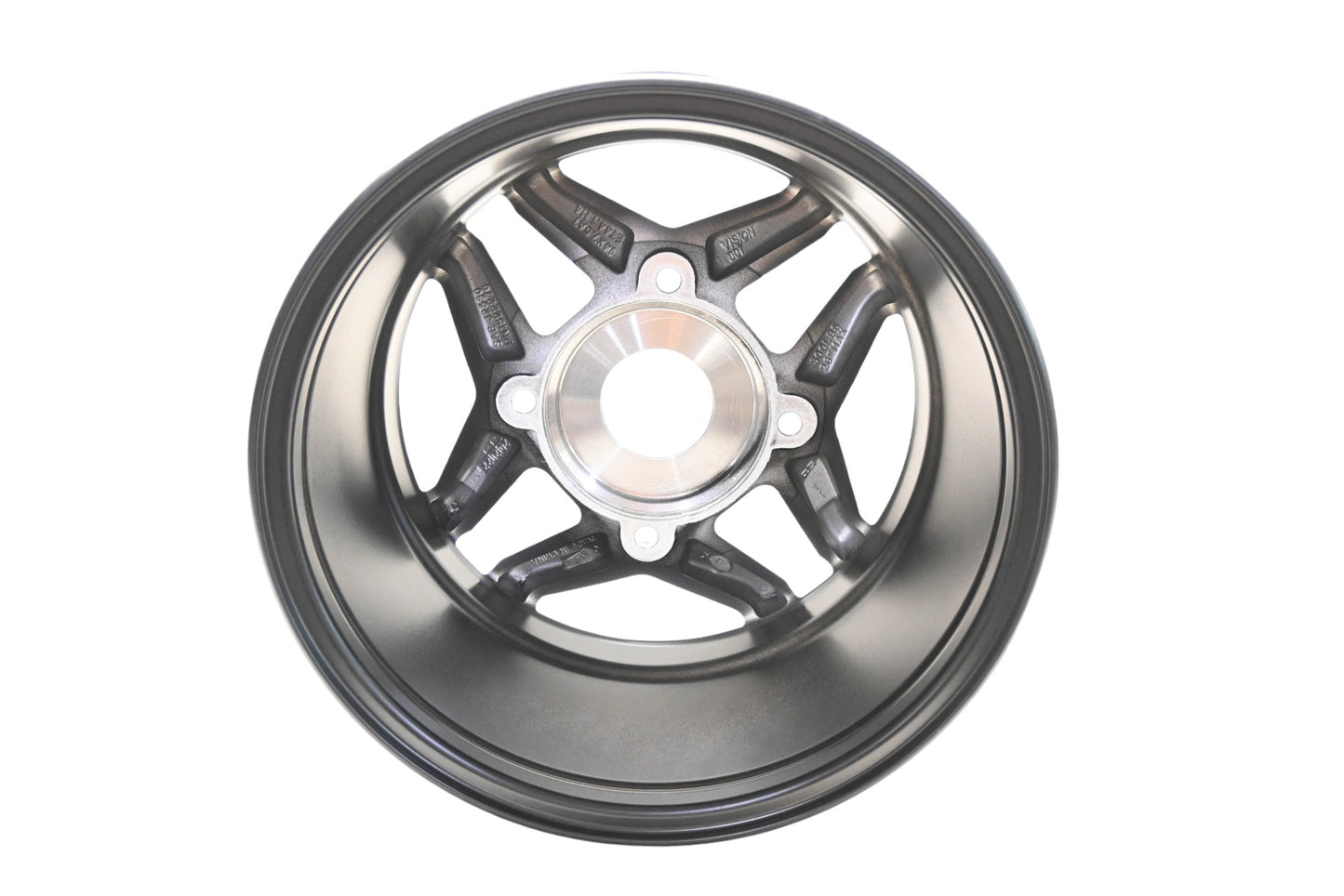 New OEM Polaris 1522455-458 Black Rear Wheel Rim 14x7.5 NOS