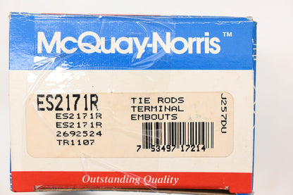 McQuay-Norris ES2171R, 2692524, TR1107 Tie Rod End Kit NOS