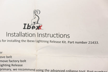 Ibexx 21433, 216-47 P-Drive Lightning Release Kit NOS