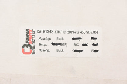 C3 Powersports CATH1348, CATH1348BLK80 Black 80C Heated Handlebar Kit NOS