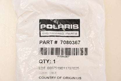 New OEM Polaris 7080367 Cable Clamp NOS