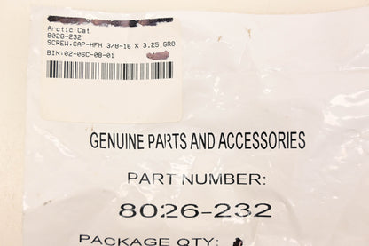 New OEM Arctic Cat 8026-232 Hex Flange Cap Screw NOS