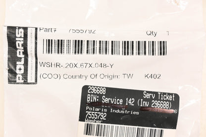 New OEM Polaris 7555792 Washers Qty 7 NOS