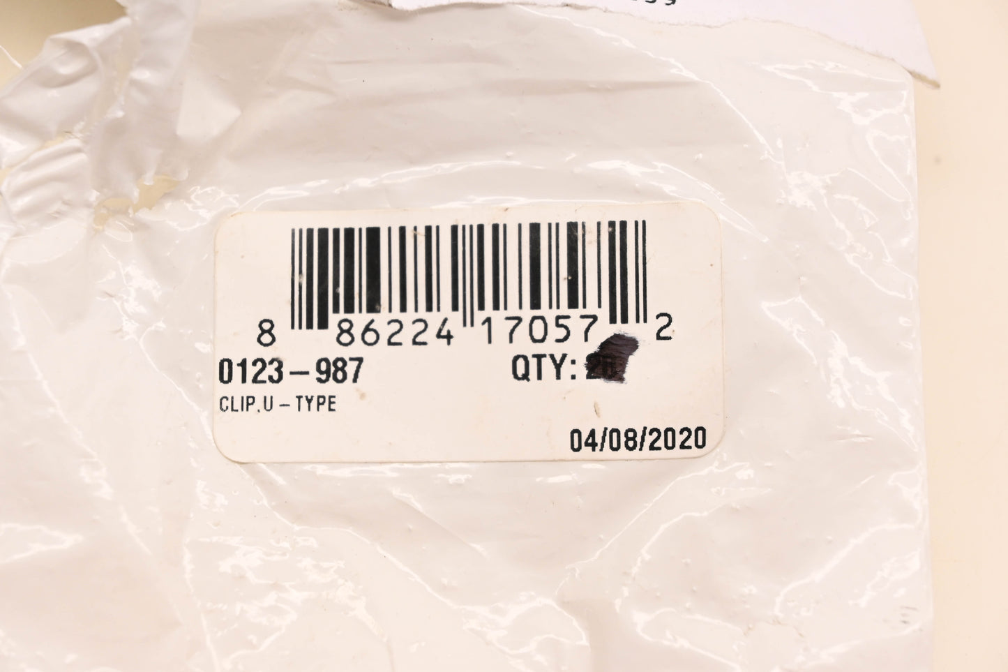 New OEM Arctic Cat 0123-987 U-Type Clips Qty 2 NOS