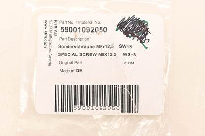 New OEM KTM 59001092050 Special M6 x 12.5 Screws Qty 2 NOS
