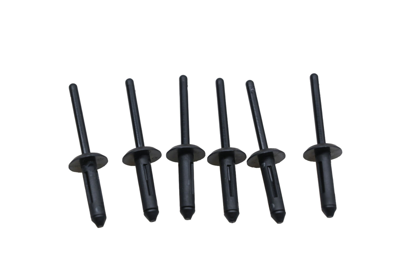 New OEM Polaris 7081040 Black Plastic R-Lock Rivets Qty 6 NOS