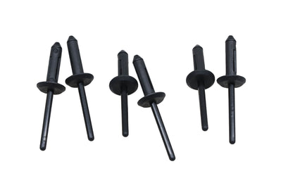 New OEM Polaris 7081040 Black Plastic R-Lock Rivets Qty 6 NOS