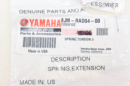 New OEM Yamaha 8JM-RAD04-00-00 Tension Spring #3 NOS