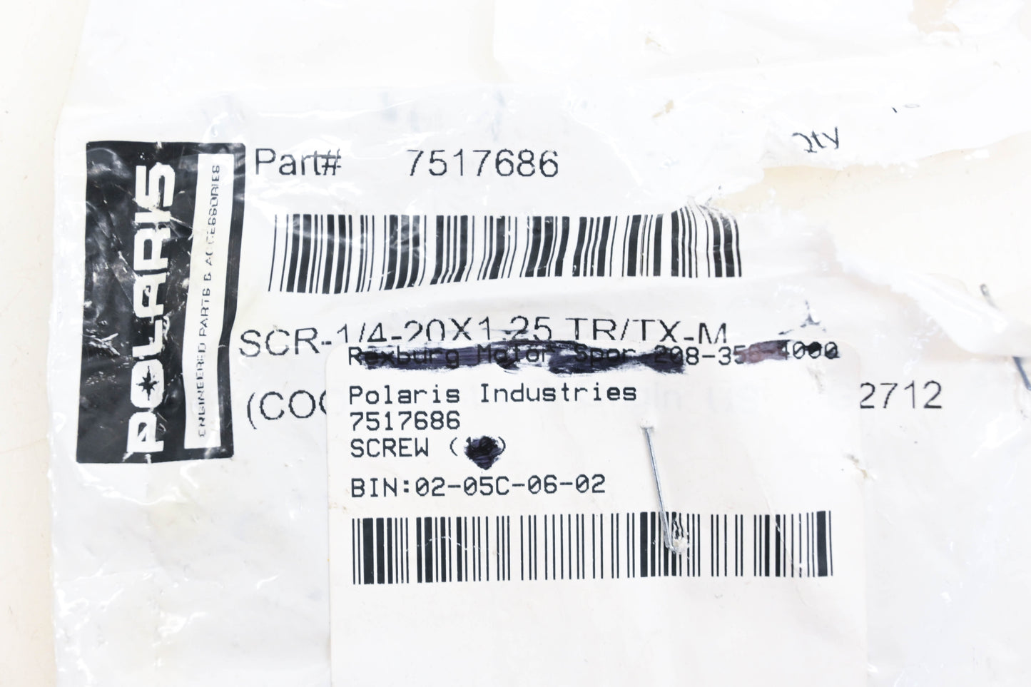 New OEM Polaris 7517686 Torx Head Screws Qty 2 NOS