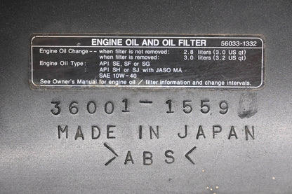 OEM Kawasaki 36001-1559 Black Left Side Cover Panel