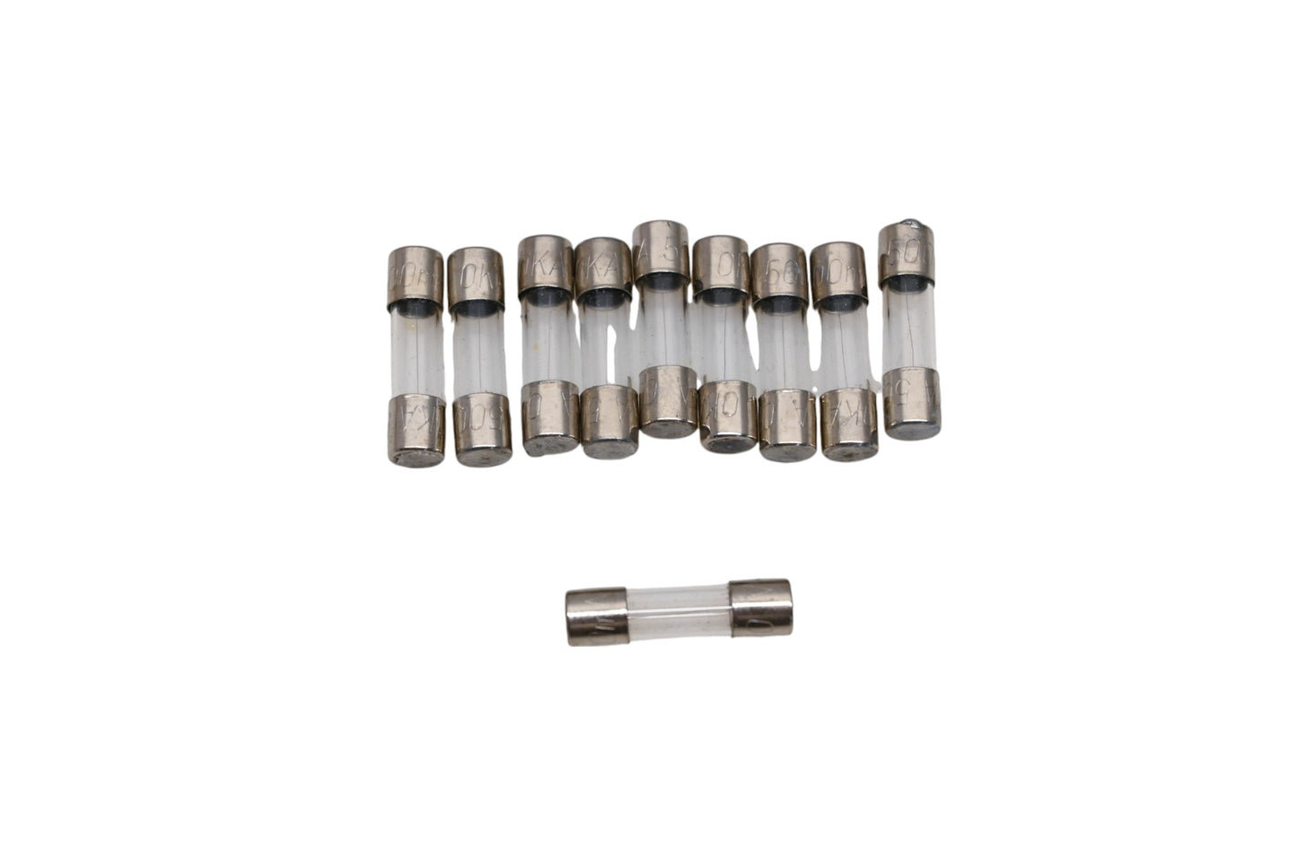 Aftermarket NI001-20 .5amp 20mm Fuses Qty 10 NOS